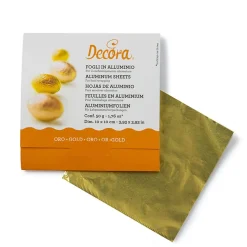 Decora Aluminium Sheets Goud 10x10 cm 150 stuks Hot