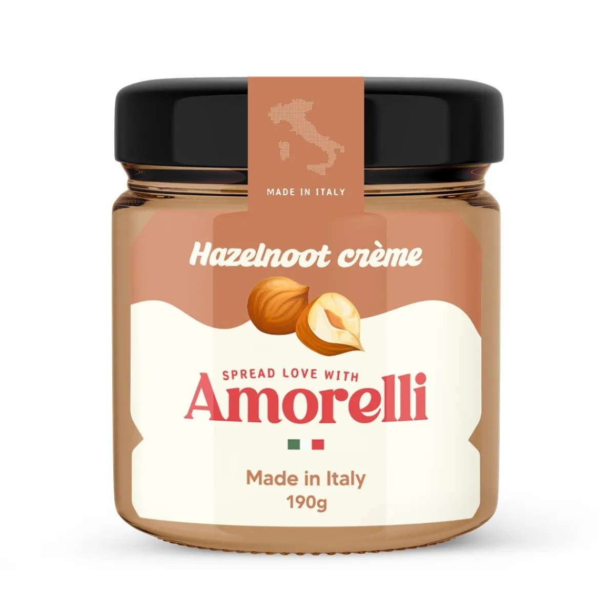 Amorelli Hazelnoot Spread 190g Best