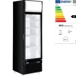 Hendi Arktic Backbar koelkast met lichtbak enkele deur New