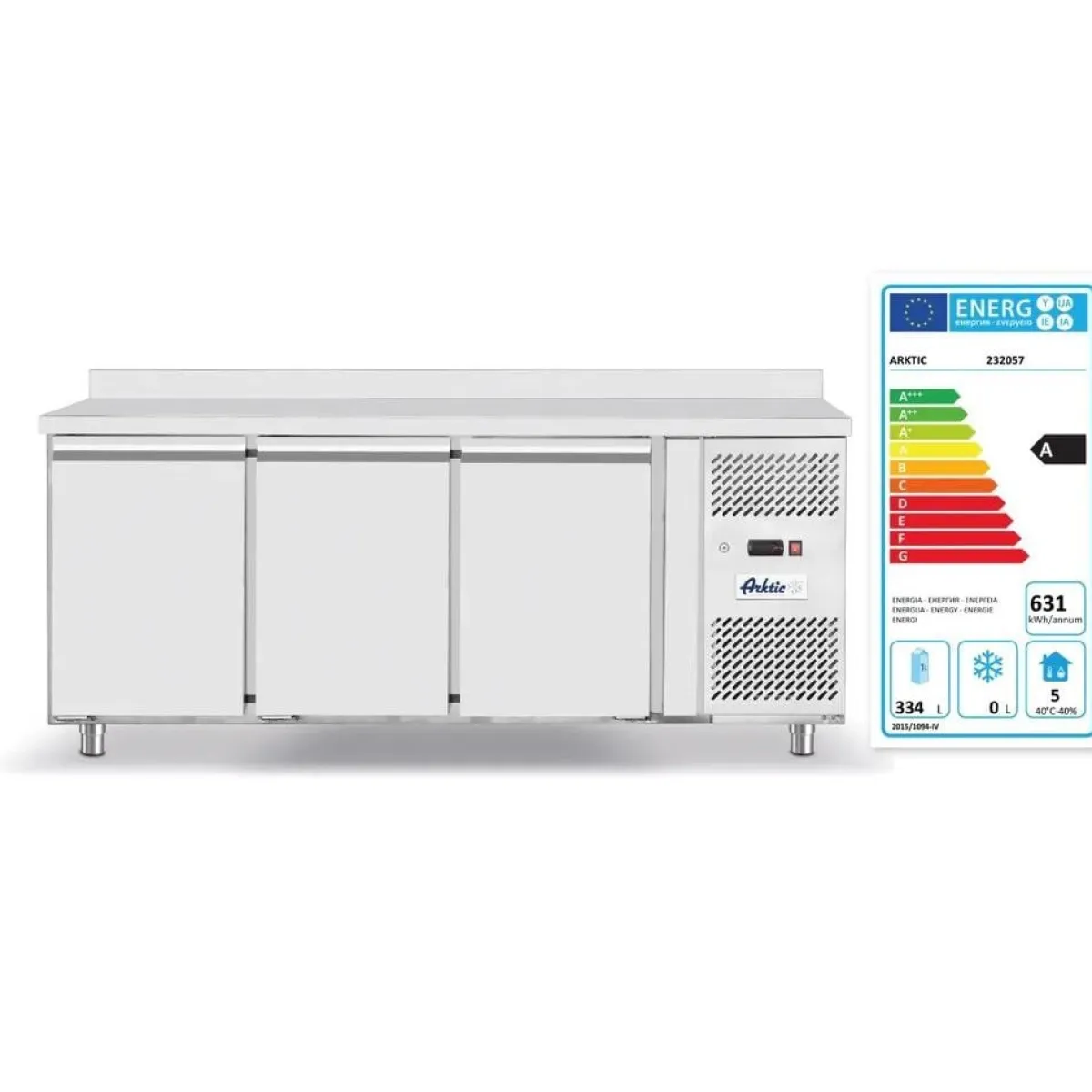 Hendi Arktic Koelwerkbank met 3 deuren Profi Line 420L Best