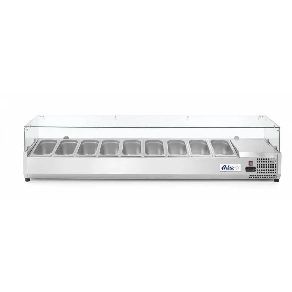 Hendi Arktic Opzetkoelvitrine met glas 9x GN 1/3 Discount