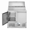 Hendi Arktic Saladette met 2 deuren en verhoogde GN vitrine 300L New