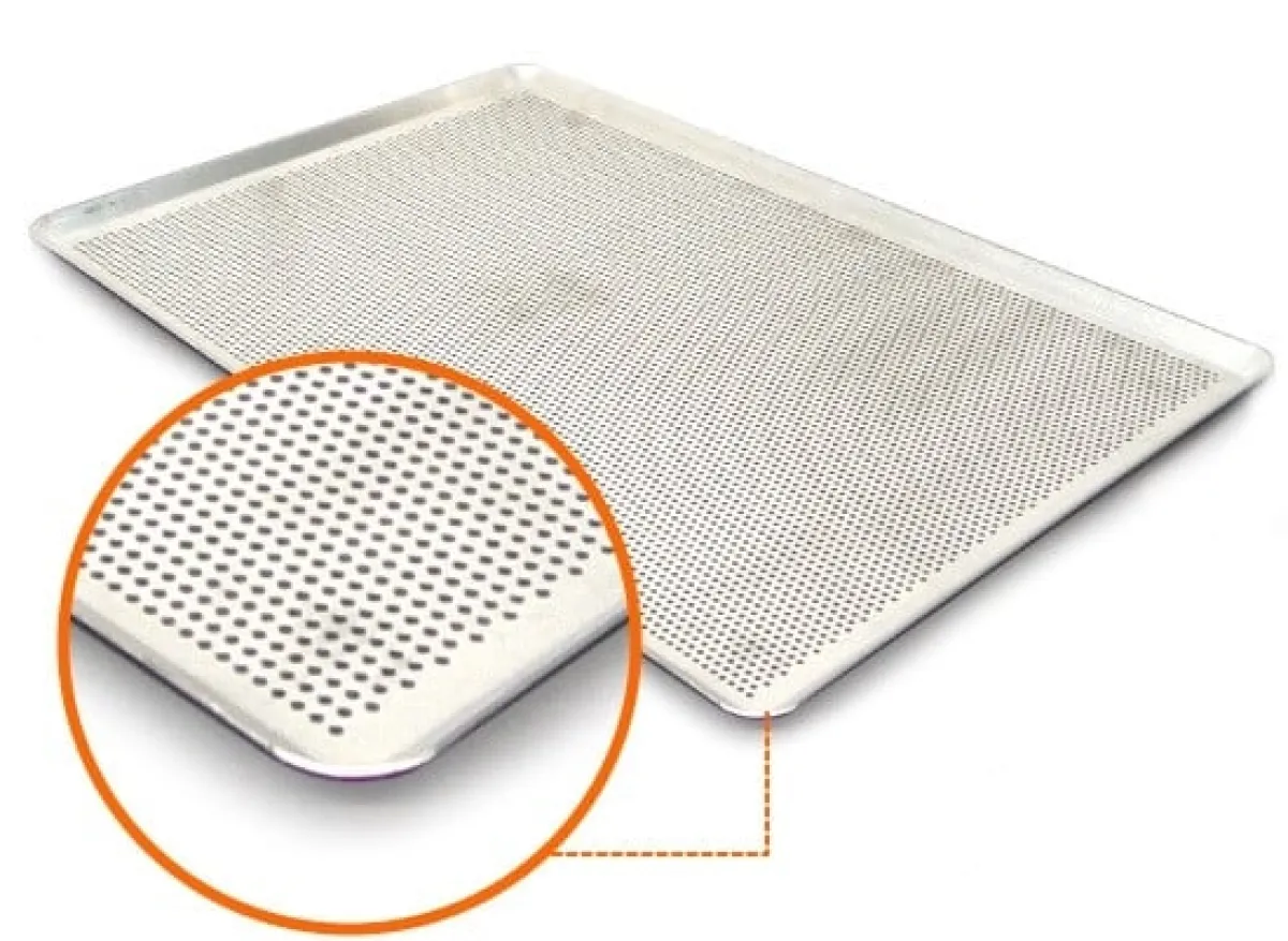Overig Bakplaat Aluminium Geperforeerd 60x40cm (dichte hoeken 45°) Clearance