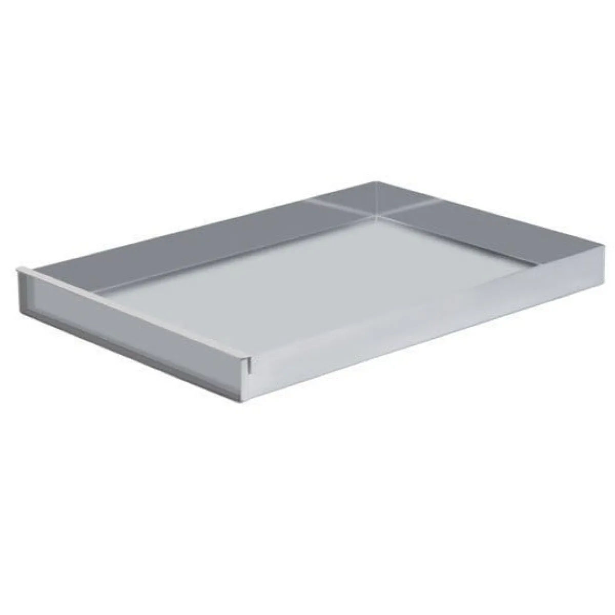 Overig Bakplaat aluminium 3 randen (90º) - 58x40x5cm + Voorzetstuk