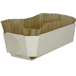 Overig Bakvorm hout 24x11,5x7cm + bakpapier (per stuk)**