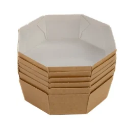 Overig Bakvorm Karton Achthoek Bruin 13x13x4,5cm (per stuk) Online