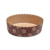 Overig Bakvorm Karton Rond Ø10x3cm Bruin/Goud (per stuk) New