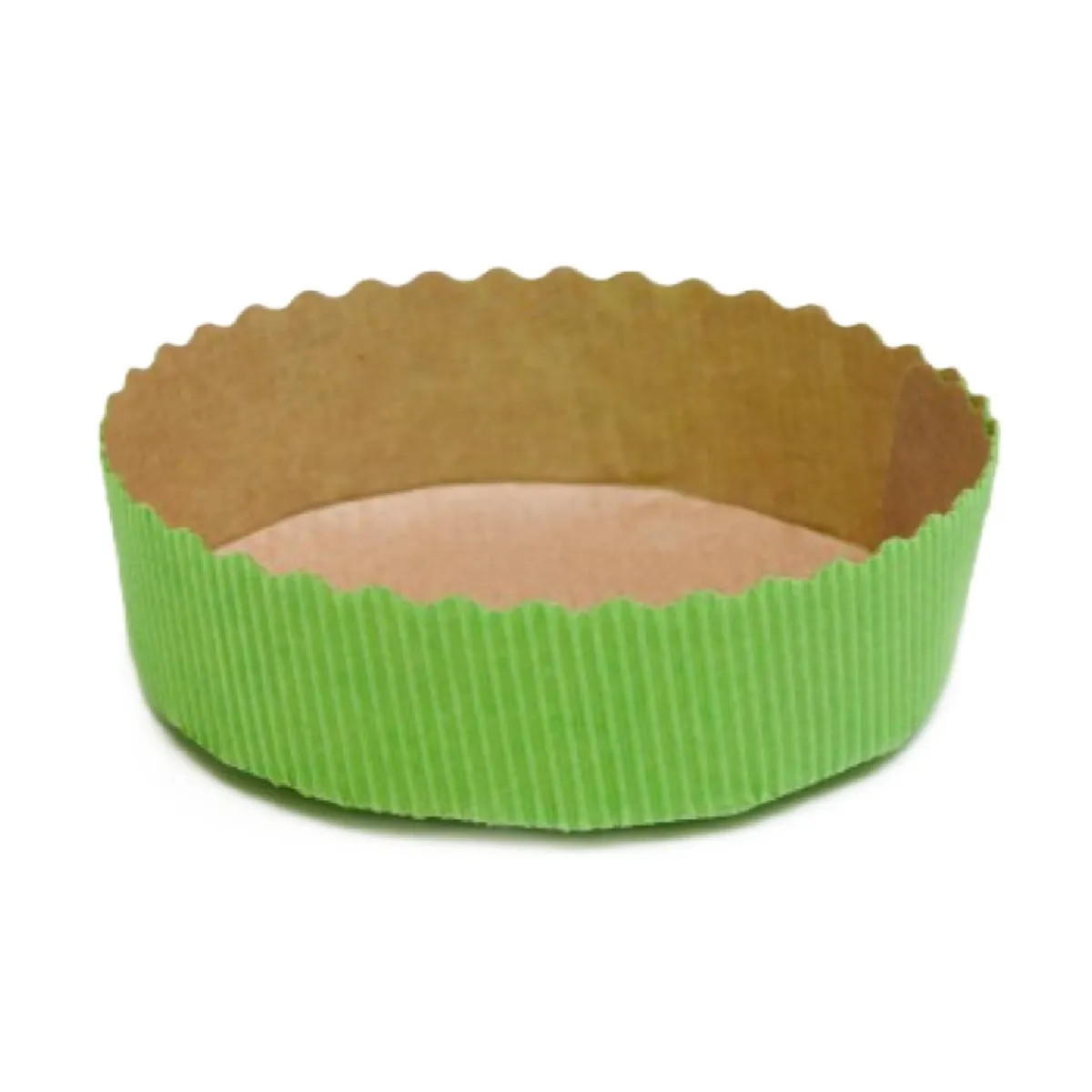 Overig Bakvorm Karton Rond Ø10x3cm Groen (per stuk) Clearance
