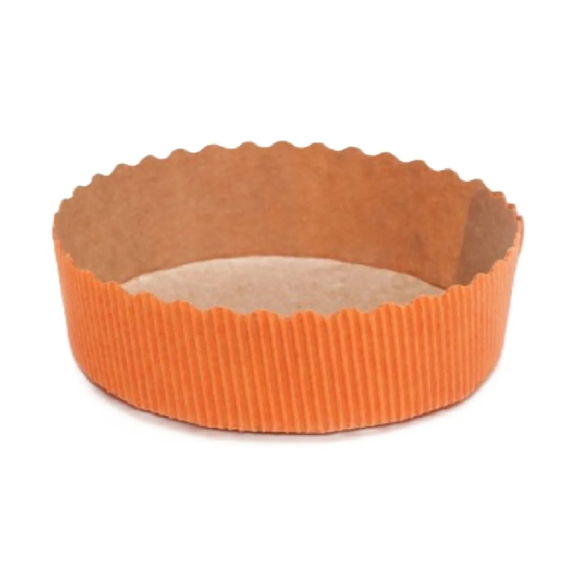 Overig Bakvorm Karton Rond Ø10x3cm Oranje (per stuk) Best