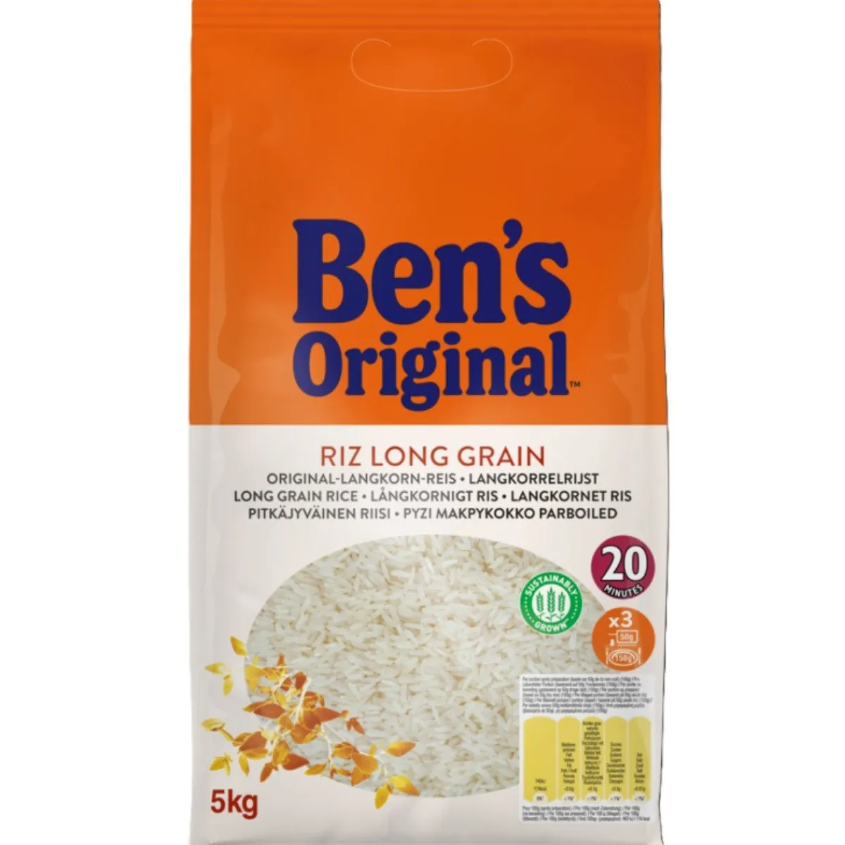 Ben's Original Witte Langkorrelrijst 5kg Best