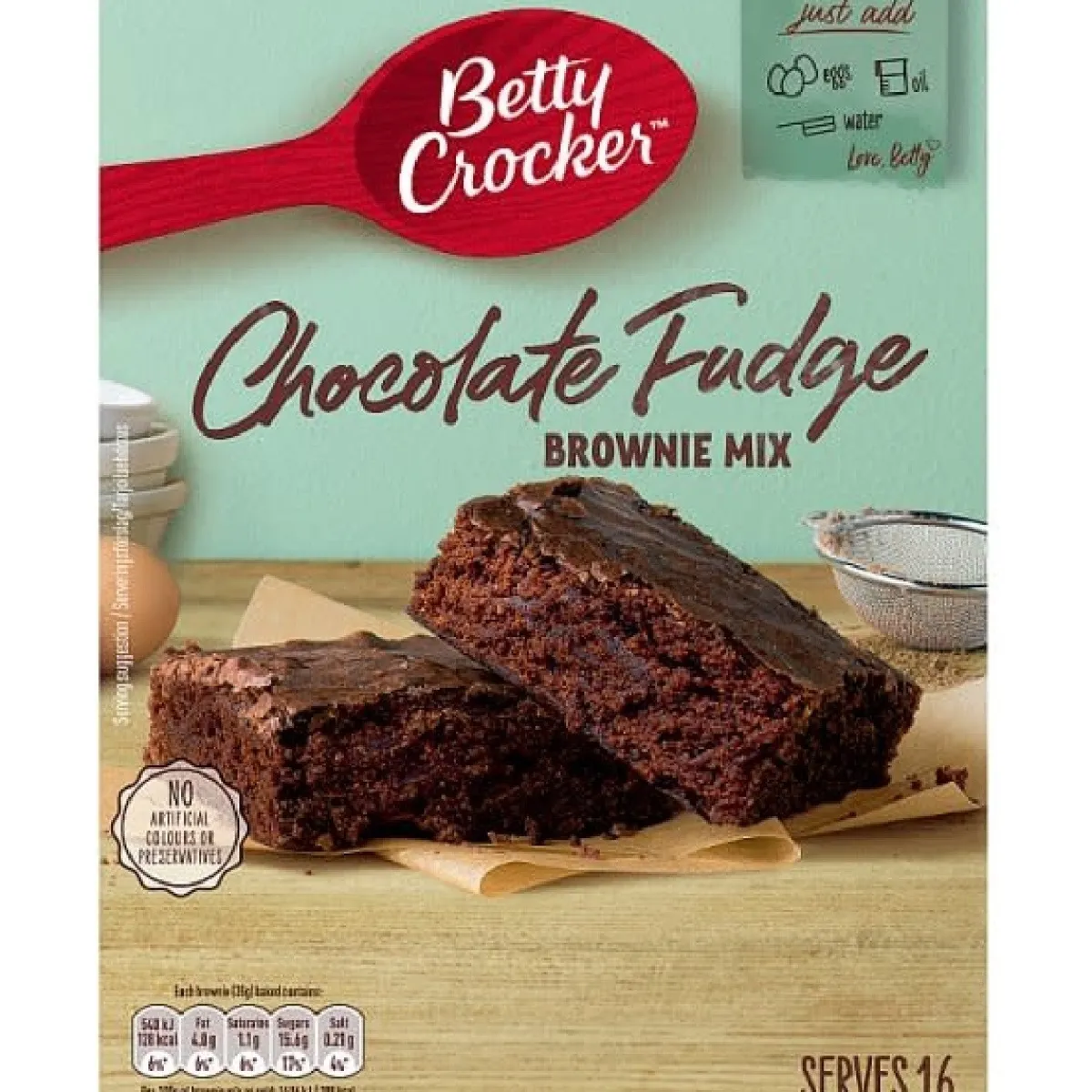 Betty Crocker Chocolade Fudge Brownie Mix 415g Hot