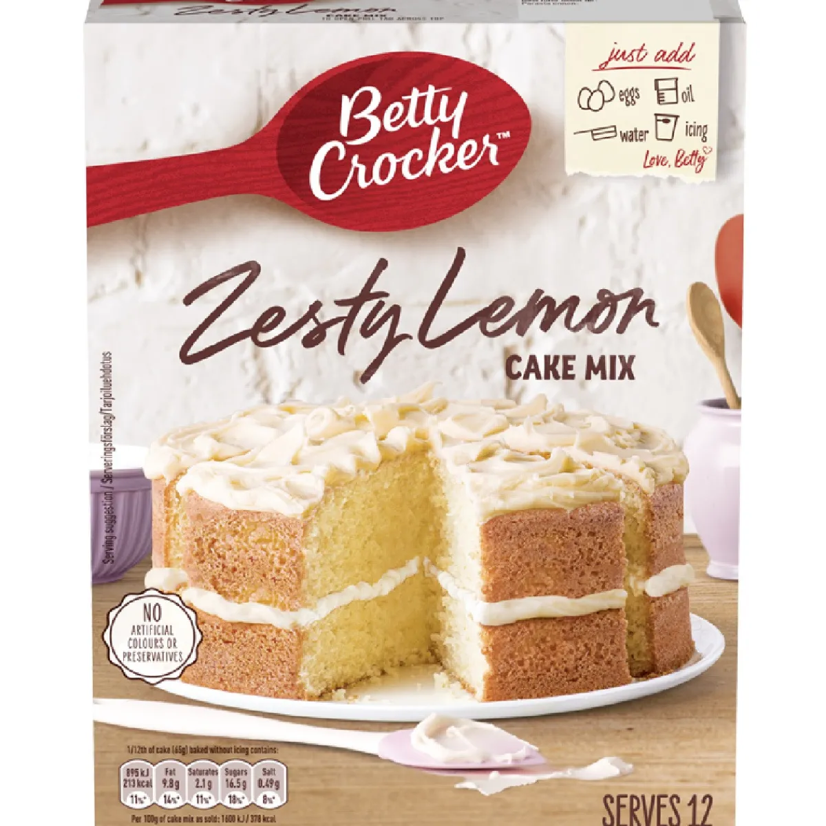 Betty Crocker Citroen Cakemix 425g Best