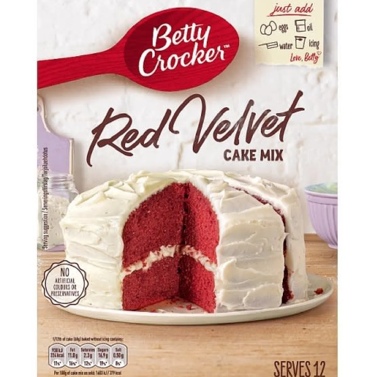 Betty Crocker Red Velvet Cakemix 425g Outlet