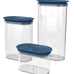 Biesse Bewaardoos Ovaal Luchtdicht Blauw 1,5L New