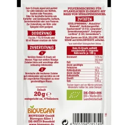 BioVegan Ei-Vervanger Poeder Biologisch 20g Hot