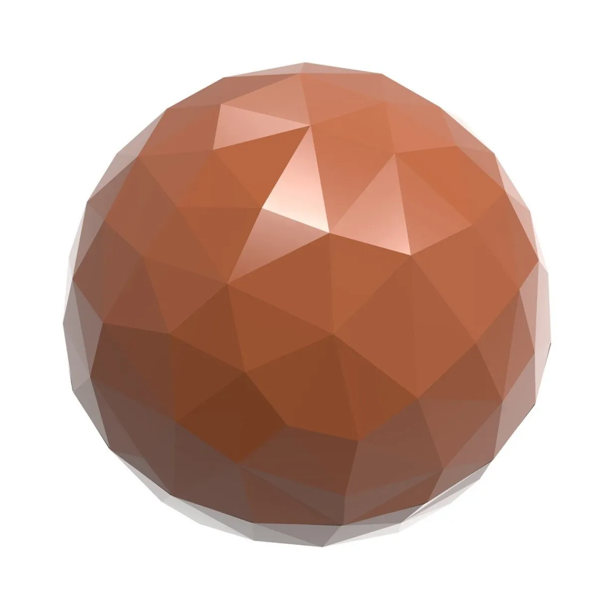 Chocolate World Bonbonvorm Bol Facet (24x) 25x12mm New