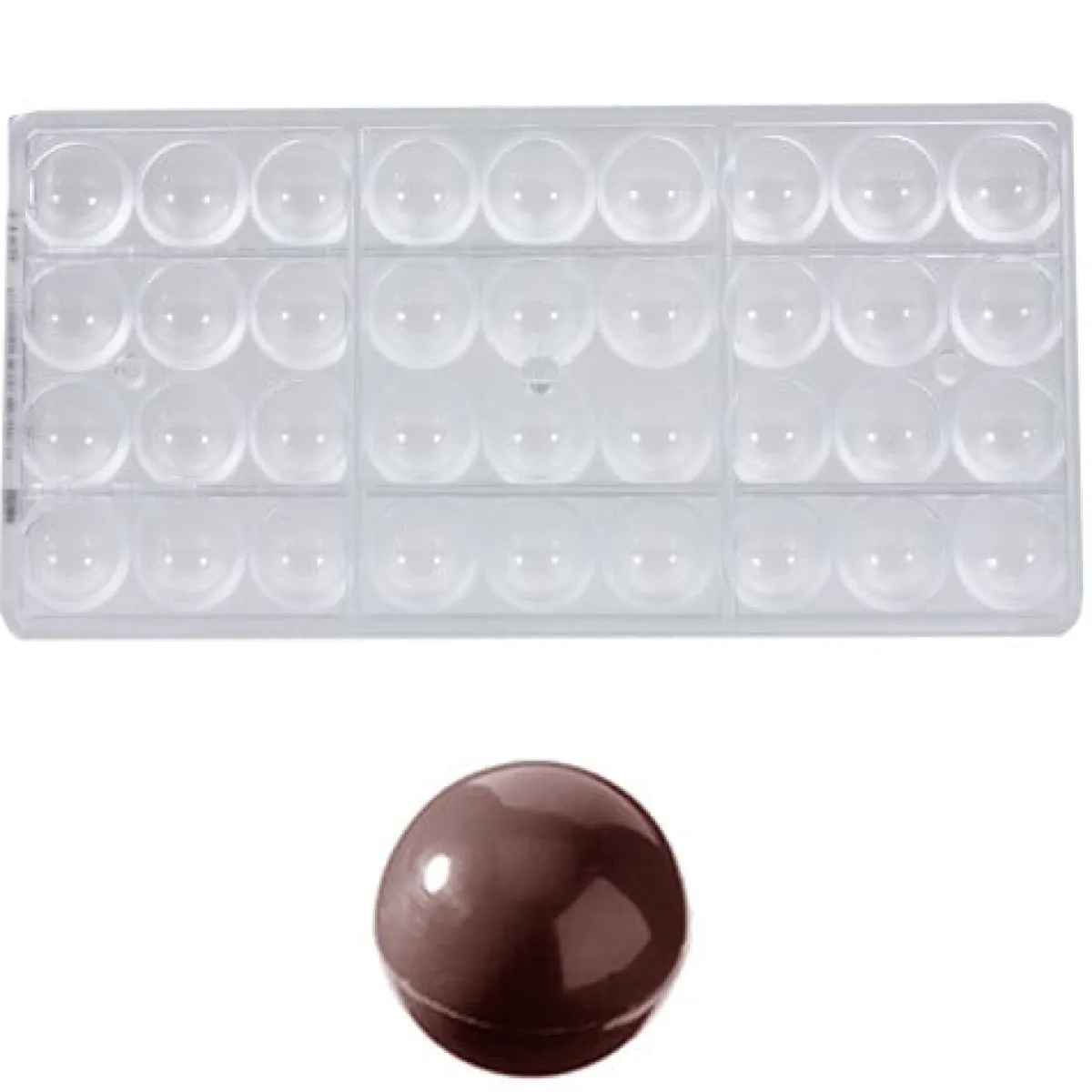 Chocolate World Bonbonvorm Bol (36x) Ø25mm Outlet