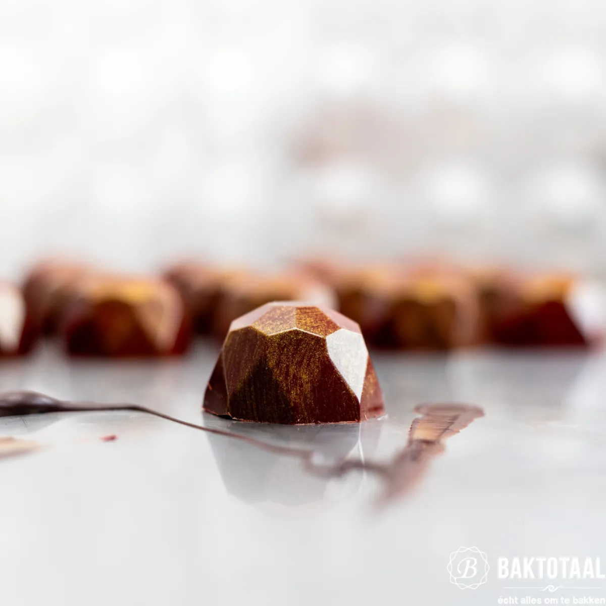 Chocolate World Bonbonvorm Diamant (21x) 31x31x20 mm Hot