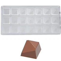 Chocolate World Bonbonvorm Diagonaal (21x) 28x28x17,5 mm**