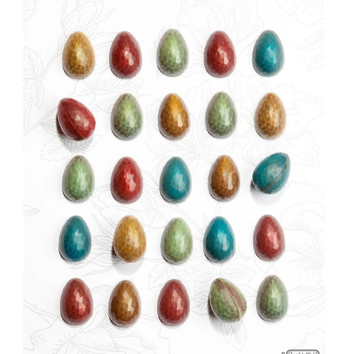 Chocolate World Bonbonvorm Eitje Kristal (24x) 33x23x11mm Discount