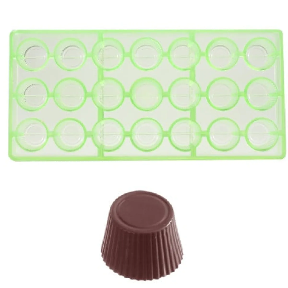 Chocolate World Bonbonvorm GL Cuvette Rond (21x) 30x19mm** Sale