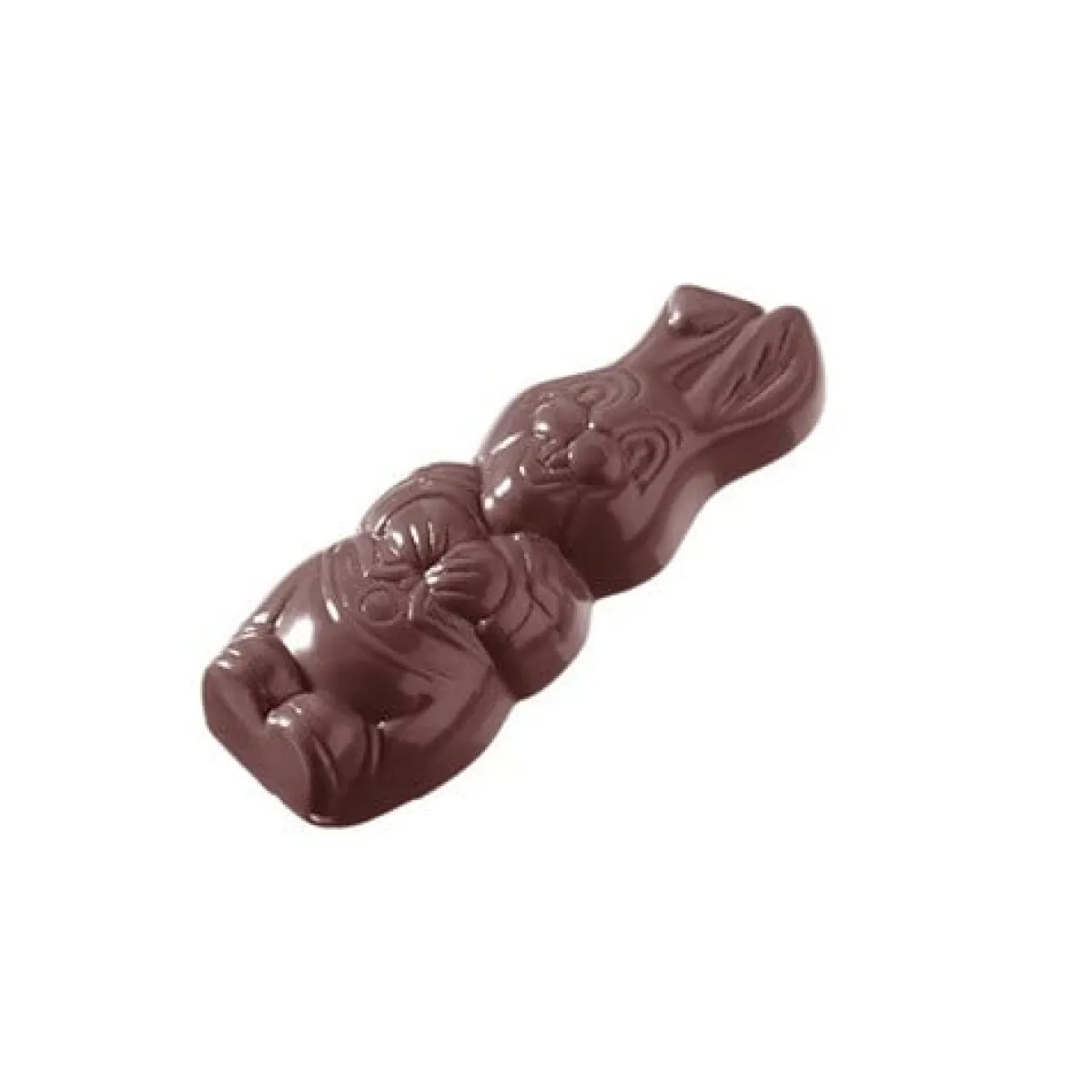 Chocolate World Bonbonvorm GL Haas Caraque (16) 67x25x10mm** New