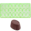 Chocolate World Bonbonvorm GL Cuvette Ovaal (24x) 35x26mm**
