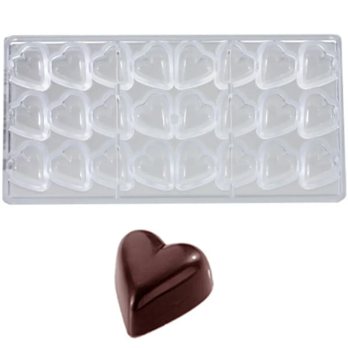 Chocolate World Bonbonvorm Hart (24x) 33x31x15 mm Outlet