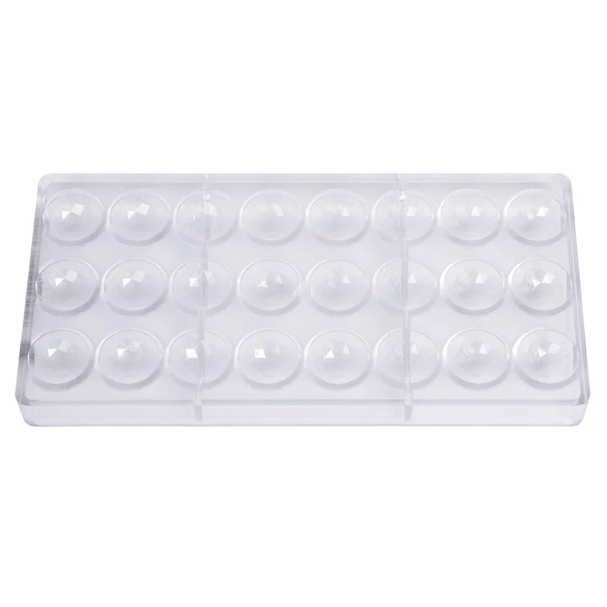 Chocolate World Bonbonvorm Halve Bol Facet (24x) Ø30x15mm Best