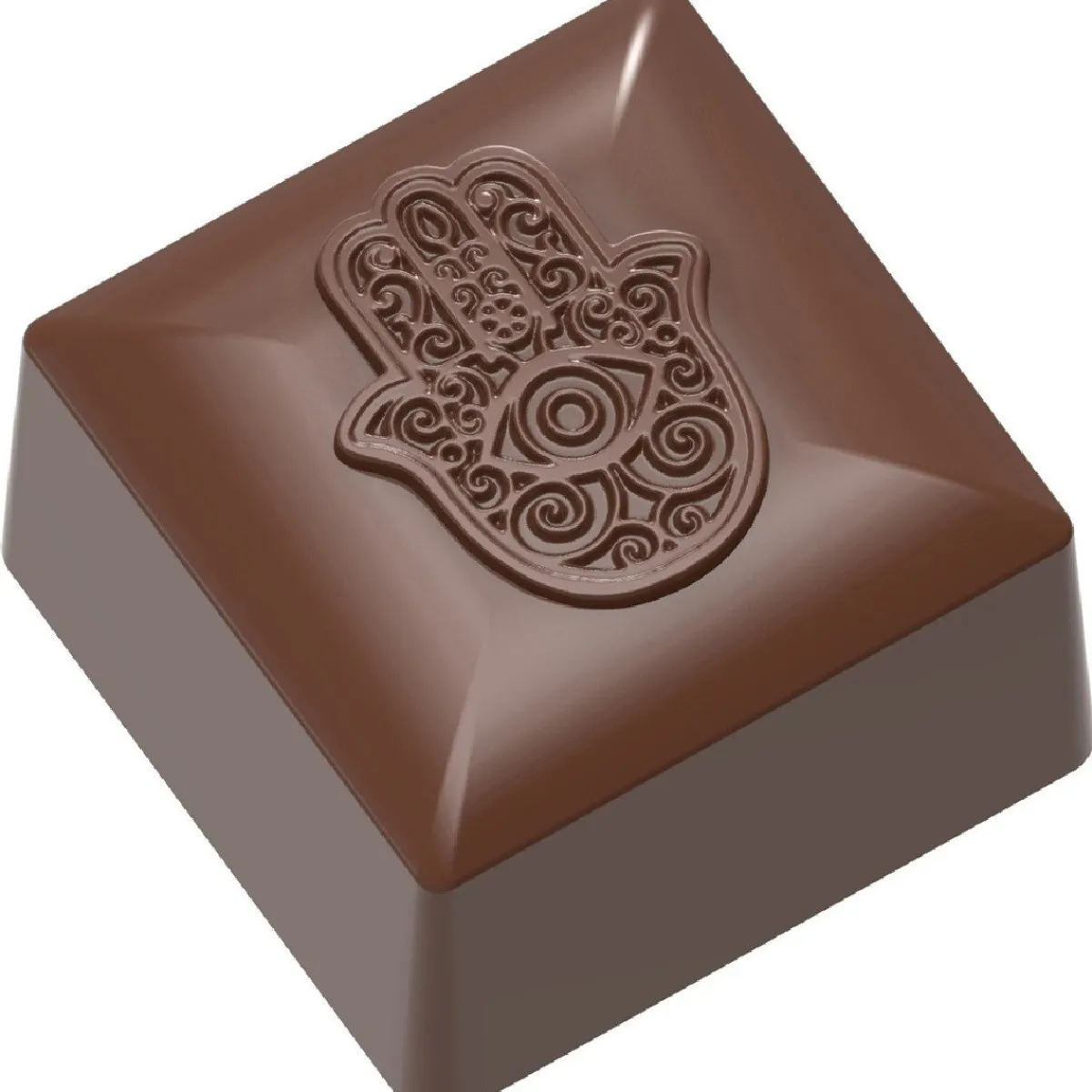 Chocolate World Bonbonvorm Hand van Fatima (24x) 25x25x16mm New