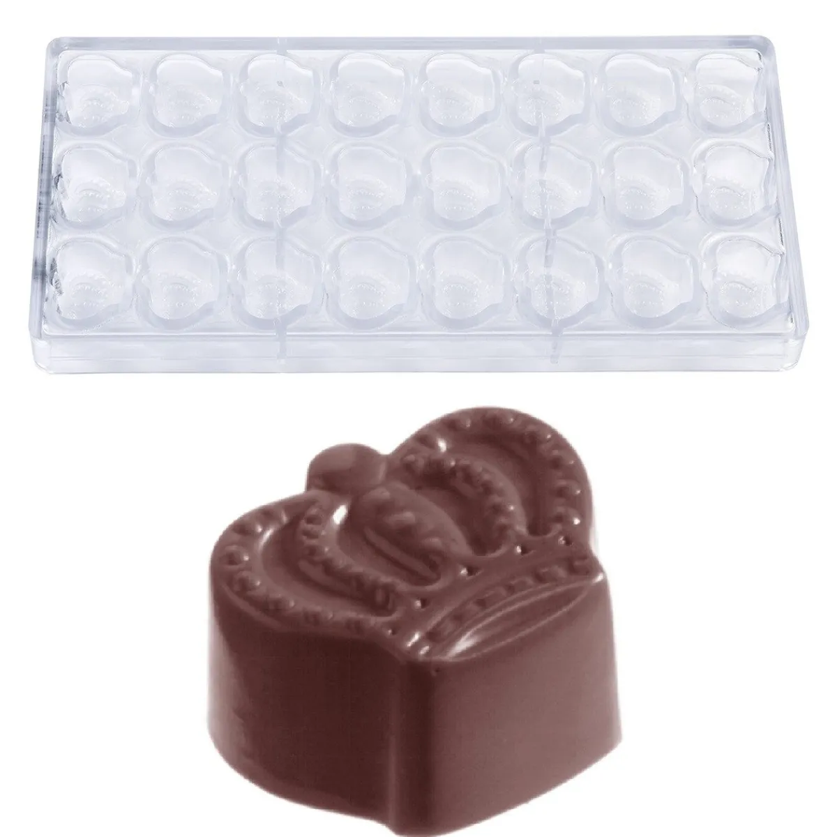 Chocolate World Bonbonvorm Kroon (24x) 33x27mm Clearance