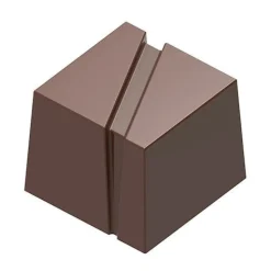 Chocolate World Bonbonvorm Kubus met Streep (24x) 25mm Discount