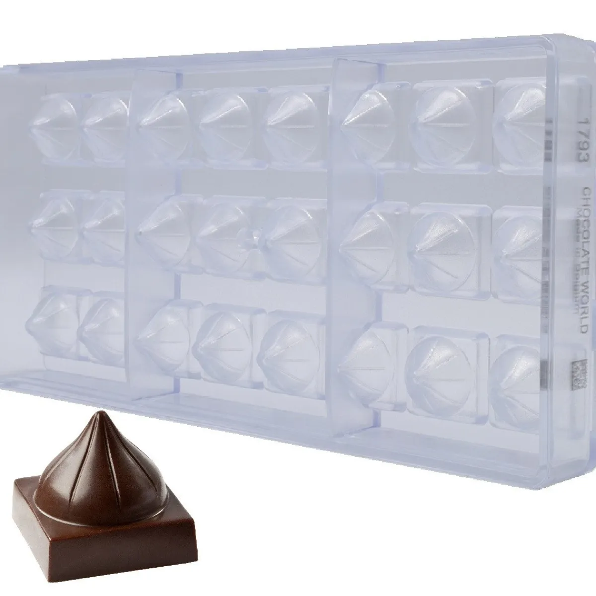 Chocolate World Bonbonvorm Koepel (24x) 26x26x23,5mm** Best