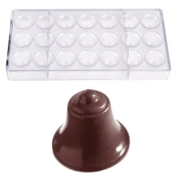 Chocolate World Bonbonvorm Klokje (21x) 31x27mm Hot
