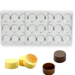 Chocolate World Bonbonvorm Ronde Schelp (24x) 28x13 mm Online
