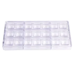 Chocolate World Bonbonvorm Ronde Kubus (21x) 27x19mm** Outlet