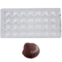 Chocolate World Bonbonvorm Sint Jacobsschelp (32x)28x30x9mm Outlet