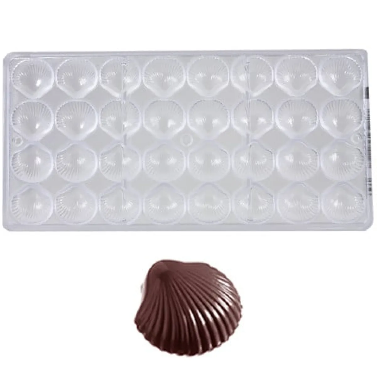 Chocolate World Bonbonvorm Sint Jacobsschelp (32x)28x30x9mm Outlet