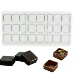 Chocolate World Bonbonvorm Vierkante Schelp (24x) 27x12mm** Outlet