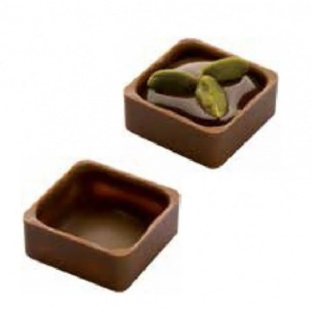 Chocolate World Bonbonvorm Vierkante Schelp (24x) 27x12mm** Outlet