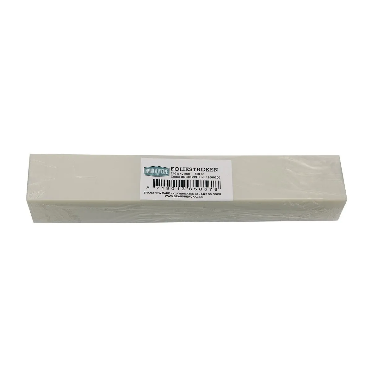 BrandNewCake Acetaatfolie stroken 24x4cm 500 stuks Outlet