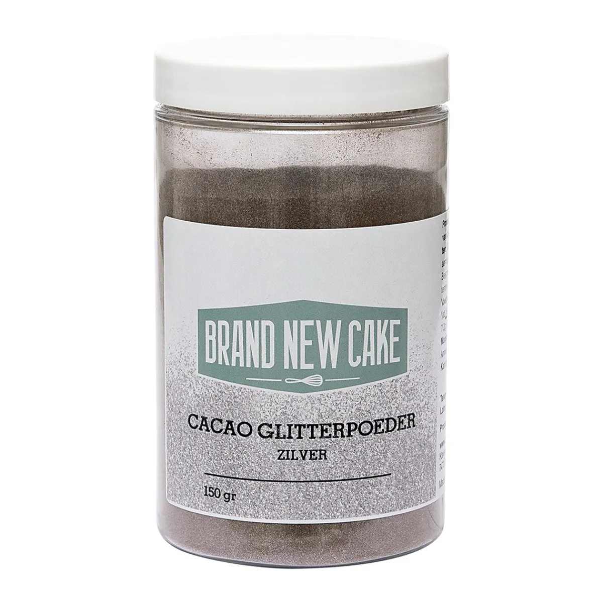 BrandNewCake Cacao Glitterpoeder Zilver 150g Online