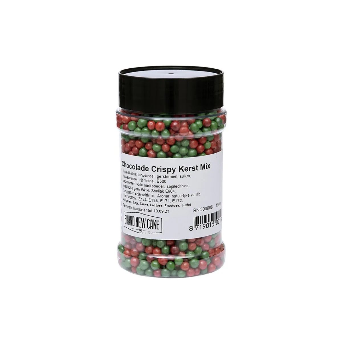 BrandNewCake Chocolade Crispy Parels Kerst Mix 190g