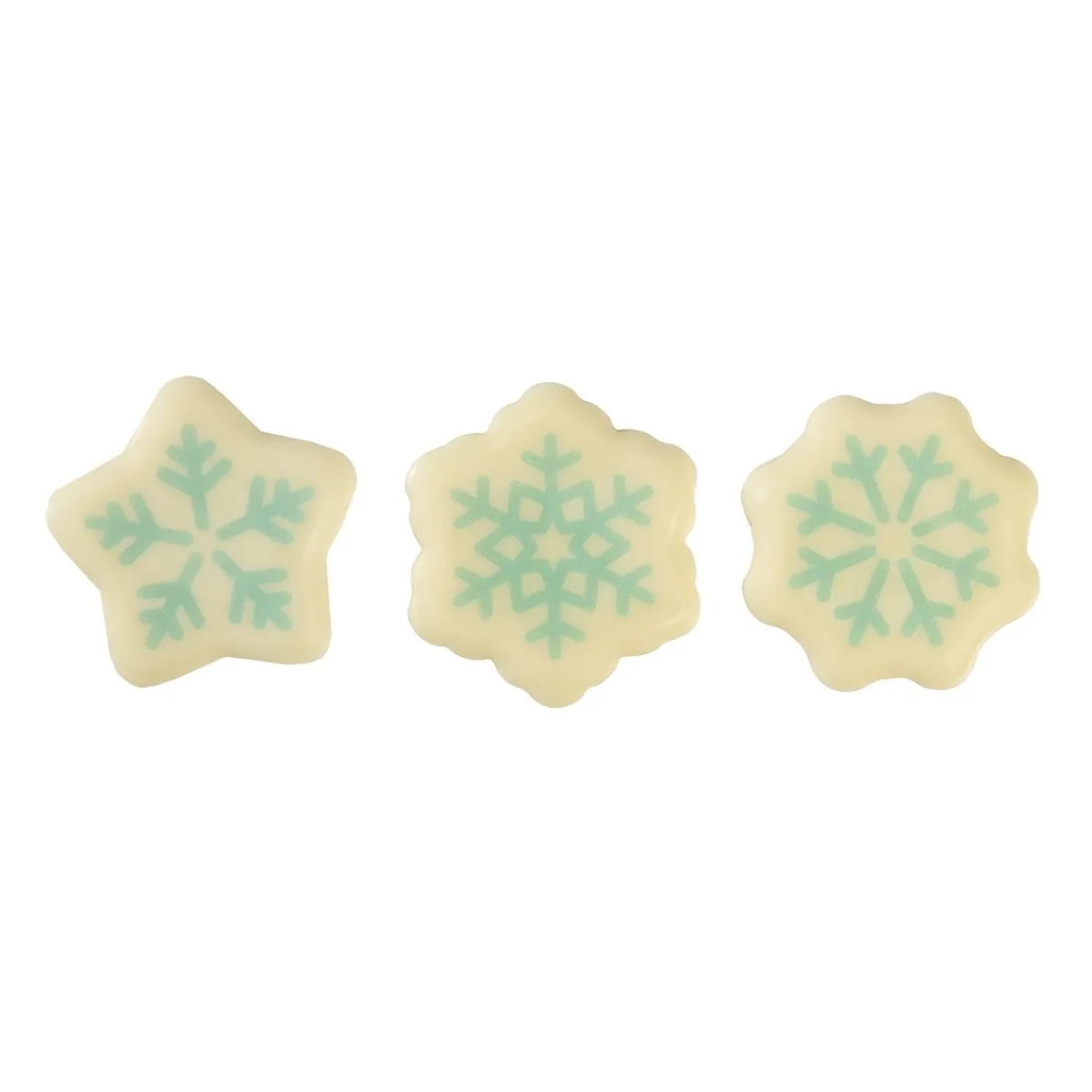 BrandNewCake Chocoladedecoratie IJs/Sneeuwvlokken 96st