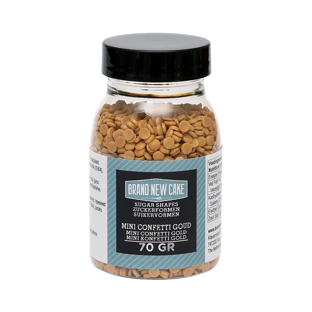 BrandNewCake Confetti Goud 4mm 70gr. Online