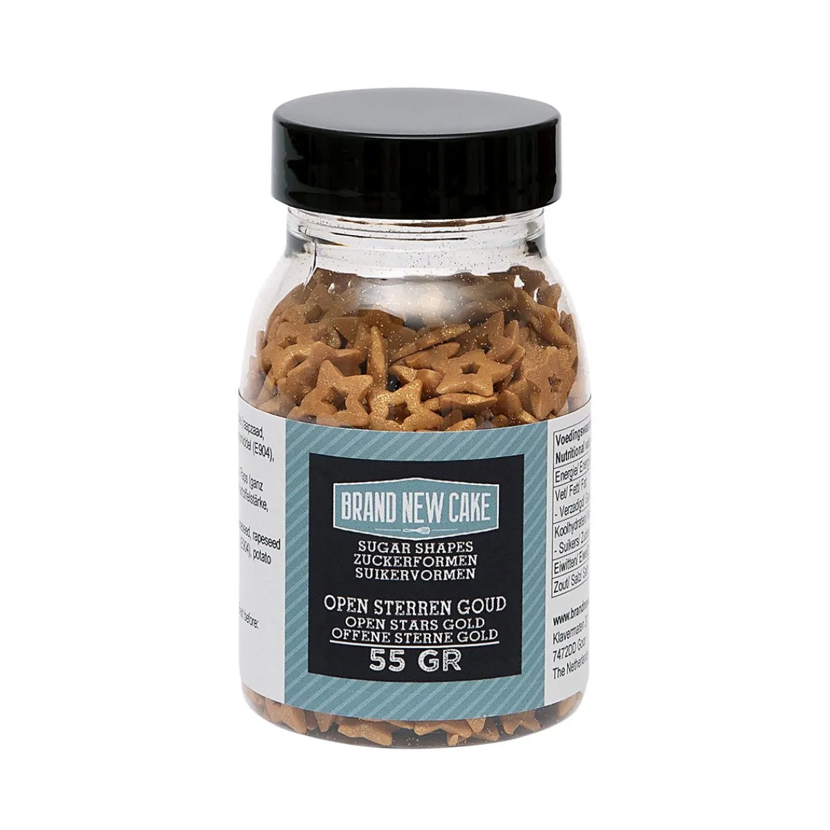 BrandNewCake Confetti Open Sterren Goud 55gr. Clearance