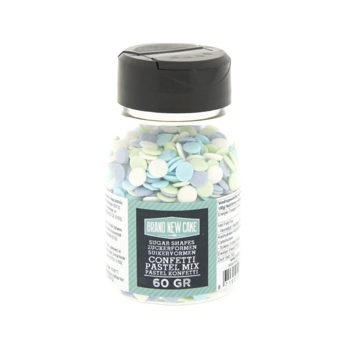 BrandNewCake Confetti Pastel Rondjes 6mm 60gr.**