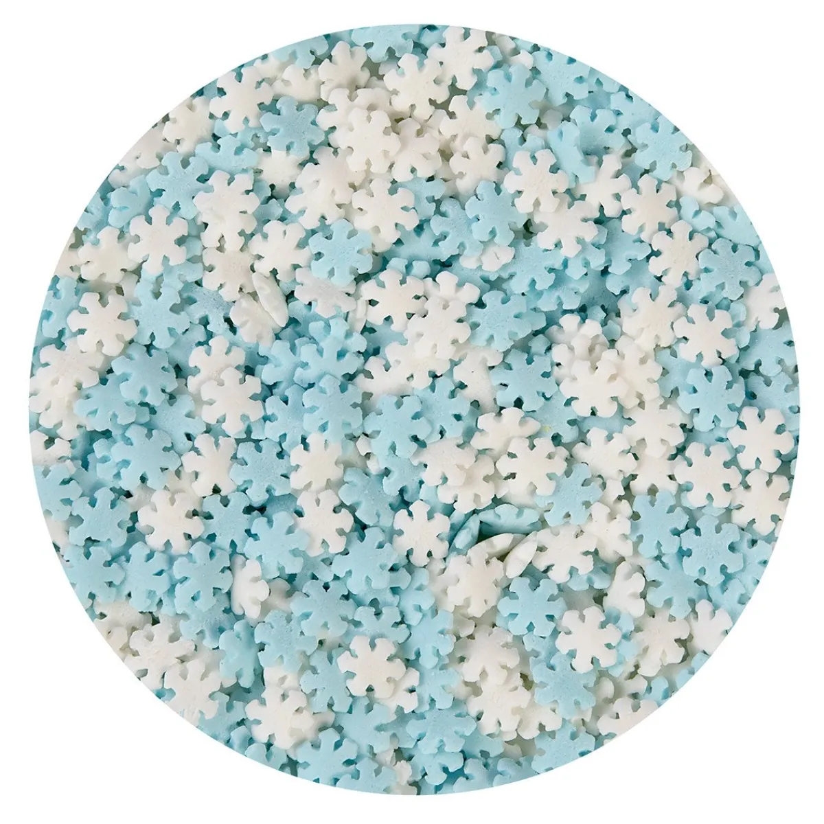 BrandNewCake Confetti Sneeuwvlokken Blauw/Wit 50gr. Best