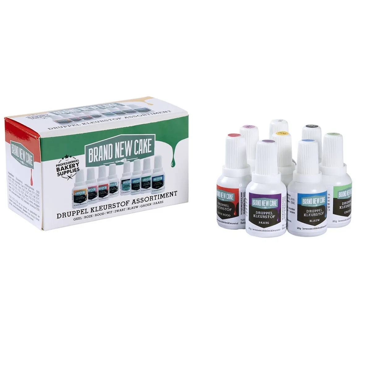 BrandNewCake Druppel Kleurstof Assortiment (8x 20gr) Sale