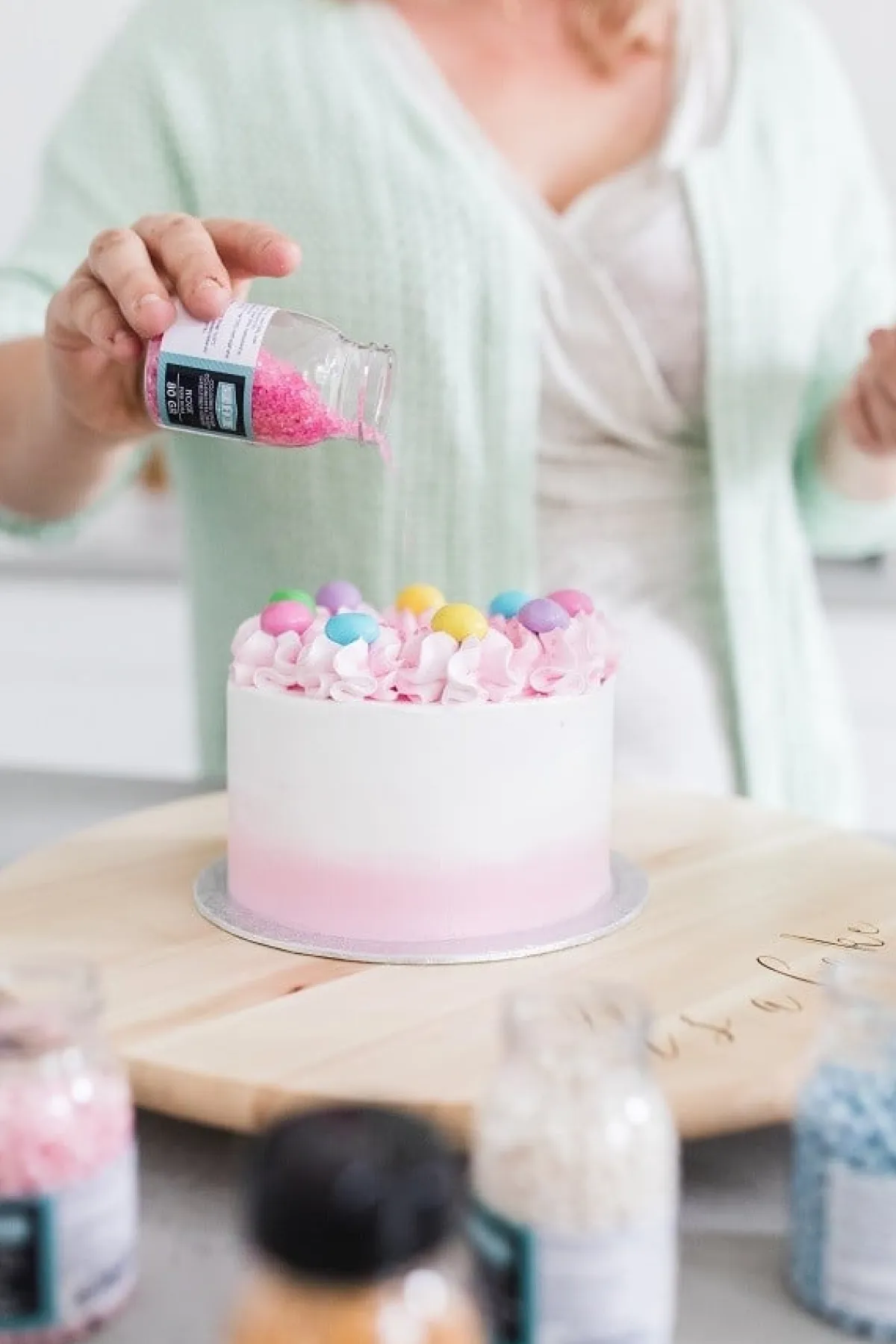 BrandNewCake Gekleurde Suiker Roze 80gr. Clearance